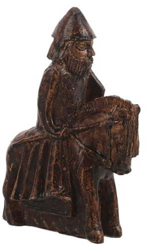 Amosfun Ritter Statue Harz Figurine Ornament Bonsai Tischdekoration Einzigartige Krieger Skulptur für Schreibtisch und Raumgestaltung Handgefertigt und Detailreich Gestaltet