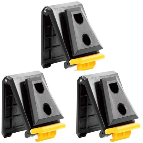 Tool Belt Clip - TRACOMPAN 3pcs Tool Holster Clip, ABS Quick-Release Clips Replacement for Pouch, Tech Pouch, Stacktech Belt, Cliptech Hubs, Modular Hammer Loop, Electricians & Carpenters Usage