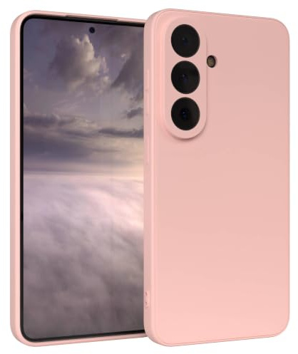 EAZY CASE - Silikonhülle für Galaxy S26 Hülle Silikon Case Rosa weich stoßfeste Handyhülle Schutzhülle mit Kameraschutz Dünn Premium Schutz Cover TPU Phone Bumper in Pastell Altrosa Matt