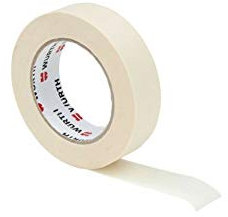 WURTH Abdeckband aus Krepppapier, selbstklebend, 50 mm x 50 m (1)