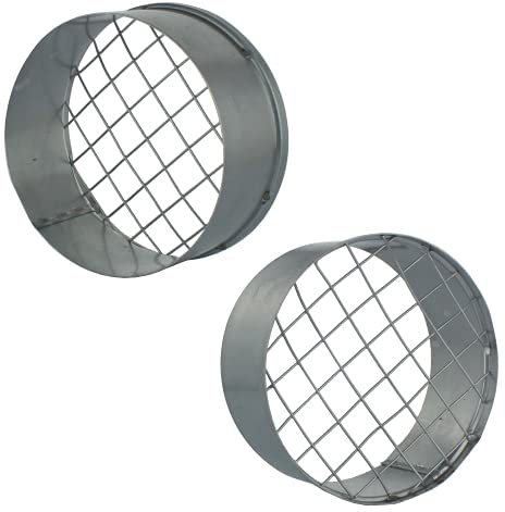 MKK – 18571 – ausblass tutzen Grille de protection contre les oiseaux Acier galvanisé Extracteur avec tube spiralé agrafé Sortie