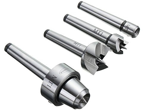 4 Pcs MT1 Wood Lathe Live Center And Drive Spur Cup MT1 Arbor with Wooden Casey Equipment Sets