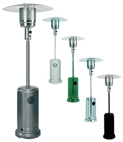 Heizpilz für den Außenbereich, 13 kW, Pilz Totem für den Außenbereich, mit Rollen (grün)