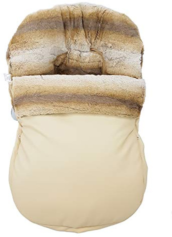 Universal Fußsack oder Schlafsack Babytragetasche mit Schutzhülle für Maxi Cosi oder Gruppe 0. WINTER. Verfügbar in mehreren Modellen und Farbene. (Stark Kamel)