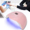 Lampe UV LED Ongles Gel, Sèche-Ongles Gel Vernis À Ongles 54 W Lampe de Polymérisation UV Outil de Manucure Professionnel pour Nail Art avec Réglage de Minuterie 30 s 60 s 90 s (Rose)