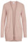 VILA CLOTHES Viril Open L/S Knit Cardigan-Noos Maglione, Misty Rose, XL Donna