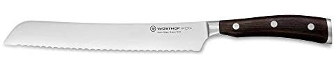WÜSTHOF Ikon Brotmesser 20 cm, Schwarz,silber