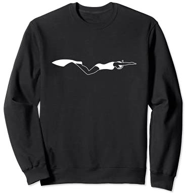 Finswimming Girl – Monoflosse zum Schwimmen Sweatshirt