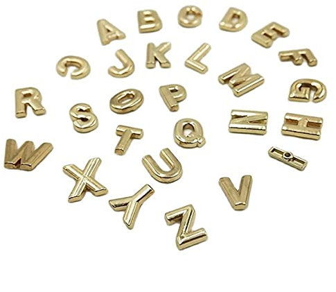 DUO ER Alphabet Buchstaben Muster Kleidungsstück Nieten Cap Bolzen für Bag Hut Leder Handwerk Gürtel Schuh Jeans Brieftasche Kragen DIY Zubehör (26 pcs)