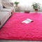 Moelleux 40x80cm Shaggy Tapis Tapis Antidérapant Tapis Moderne Peau de Mouton Synthétique pour Le Salon de Chaise Canapé Couloir, Rose Rouge