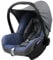 BAMBINIWELT Bezug Ersatzbezug kompatibel mit Maxi-Cosi CabrioFix für Babyschale 6-tlg Komplett-Set hochwertiges Polyestergemisch (meliert grau-blau)