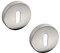 Decoranddecor 54mm Round Key Rose Aluminium - Standard Escutcheon (Brushed Chrome)
