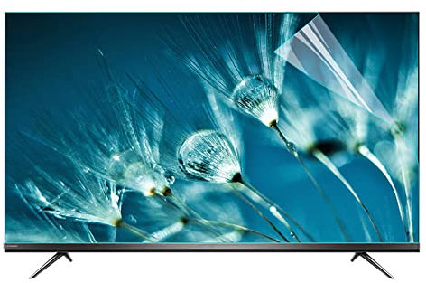 CUNIO Anti Glare TV Bildschirm Folie, TV Glare 43-65inch Indoor Mattierte Staubdichte Filter Anti-Kratz Folie, Anti-Strahlung Rate Bis Zu 90%, Schutz Der Augen Keine Blasen / 65in1429x804mm