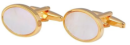 Manschettenknöpfe 2 Stück Perlmuschel Manschettenknöpfe Gold Perlmutt Hemd Manschettenknöpfe
