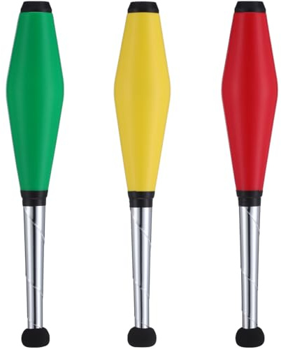 ifundom Juggling Club Set, Beginner Juggling Club Pin Set Training Juggling Sticks Juggling Toys (Set of 3)
