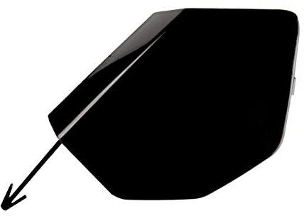 Gancio Traino Paraurti, For Nissan, for Qashqai J11 2019-2021, 622A0-DF60A-B151 Accessori auto, Tappo gancio traino paraurti anteriore Copertura occhiello traino (Size : Black Driver Side)