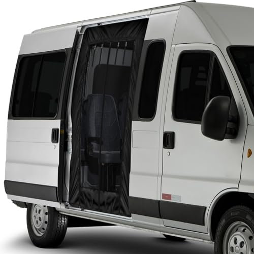 Mosquitera Coche Reemplazo para FIAT Ducato/Peugeot Boxer/Citroen Relay 2006-2024 (X250/X290 H2/H3/L2L3L4), Mejorado Mosquiteras de Protección contra Insectos para Acampar al Aire Libre (Lateral)