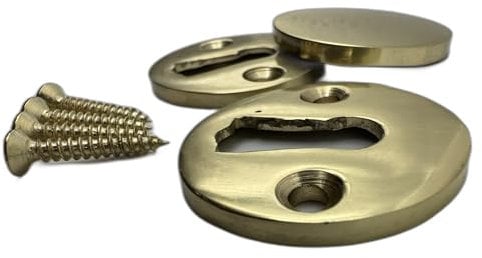Aretro Brass Key Hole Cover & Plate, Escutcheon, Door Lock Accessories, Decoration (Brass)