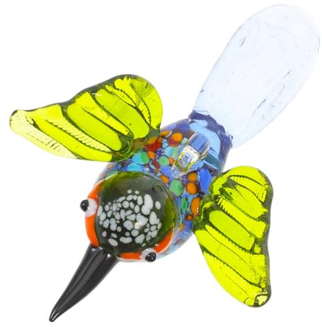 FUNOMOCYA Kristall Kolibri Ornament Glas Kolibri Kleiner Kolibri Basteln Tisch Heimdekoration Szenen Layout Heimdekoration Desktop Ornament Kolibri Verzierung Raumdekoration