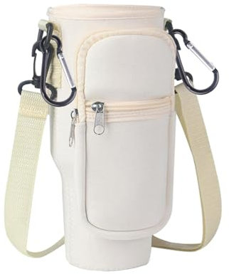 Water Bottle Bag for Stanley Cup, Bottle Carrier Bag for Stanley Cup with Shoulder Strap and Carabiner, Stanley 40oz Tumbler for Effectively Protect You from The Cold, Giving You a Warm Winter.