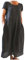 Chnnamzu Robe Lin Femme été Lâche Longue à Manches Courtes Et Col Rond Couleur Unie Bohème Légère De Plage Confort Casual SoiréE Grande Taille Pas Cher