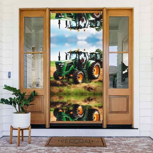 Company Farm Traktor Druck Türabdeckung Banner Party Dekorationen Veranda Schilder für Geburtstage Indoor Outdoor
