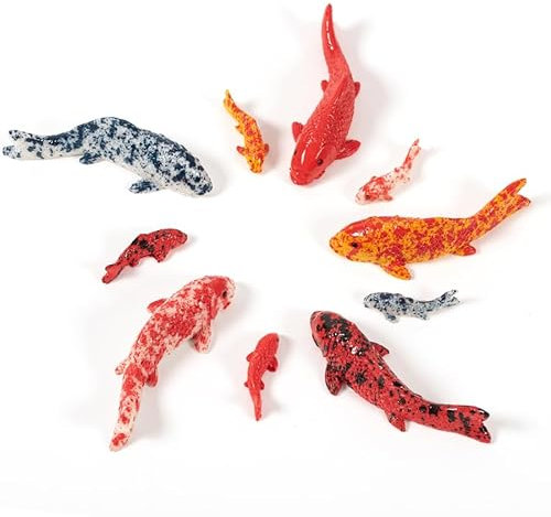 Bafiwu Aquarium Deko 10 Stücke Goldfisch Dekoration Terrarium Aquarium Fische Zubehör Künstlicher Fisch Modell