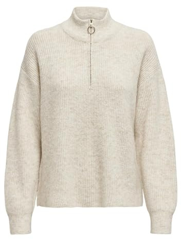 ONLY Damen Onltokyo Solid L/S Zip Pullover KNT Noos Onltokyo Solid L/S Zip Pullover KNT Noos (1er Pack)