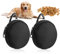 JHXhhthongtong 2 Stücke Leckerlibeutel für Hunde Pet Walking Bag für Hund und Katze Klein Futterbeutel Hundetraining Schwarz Snackbeutel Hund mit Karabiner Taschenformat, Waschbar, Wiederverwendbar