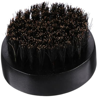 Ipetboom 1stück Bartbürste Für Männer Runde Holz-bartpflegebürste Mit Wildschweinborsten Tragbare Und Langlebige Bürste Für Bartstyling Und Tägliche Pflege Schwarz