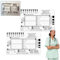 ECG 7 Step Ruler 2pcs ECG Ruler Plastic Ruler Measuring Tool Caliper for ECG/EKG Interpretation Transparent EKG Calipers Measuring Tool Easy-to-Carry ECG Ruler Follow a 7 Step Plan(2Pc)