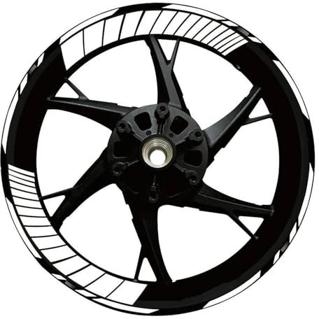DTASMBD Felgenrandaufkleber Reflektierende Aufkleber Für Motorradfelgen Für Kawasaki Für Ninja 650 400, Radnabenaufkleber, Radaufkleber Motorrad Rad Aufkleber(Farbe 4)