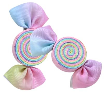 Bunte Haarspangen für Mädchen, stilvolles Haarzubehör, Haarnadel-Haarteile mit Süßigkeiten-Dessert- und Tiermustern, 2 Stück