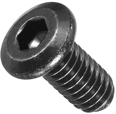METALLIXITY Flachkopf Inbusschrauben (5/16-18x5/8) 10Stk 304 Edelstahl Inbusschrauben Für Möbel Und Holzprojekte Schwarz