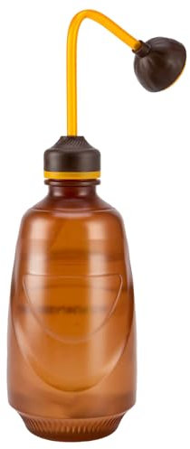 Gießkanne Klein, 450ml Kleine Gießkanne, Gießkanne Zimmerpflanzen, Mini Gießkanne für Keimlinge, Blumengießer, Kübelpflanzen Gießkanne, Squeeze Hand Squeeze Sprayer (Braun)