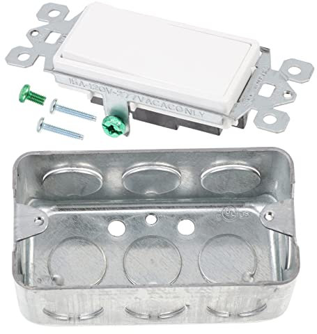 Hemobllo Switch Way Light Dimmer for Ceiling Light Included White Finish for Modern Home Decoration Easy Installation