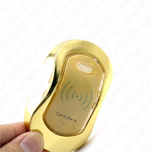Smart Digital Lock Locks for Spa Swimming Electronic Cabinet Lock Door Lockers with Master Key 1Pcs(Gold)