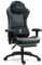 Dowinx Sedia da gioco con massaggio e riscaldamento, sedia ergonomica per computer con cuscino a molle insacchettate, supporto lombare e poggiapiedi regolabile, nero e verde