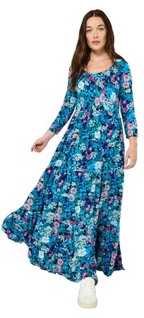 Joe Browns Women's Bright Floral Crinkle Cotton Maxi Dress Dress
