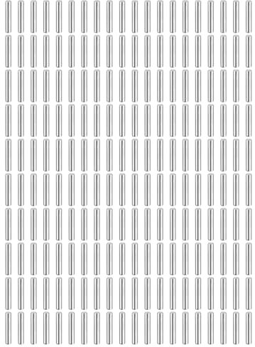 QUARKZMAN 200Pcs Goujons Cylindriques 1.5 mm x 8 mm, 304 Acier Inoxydable Chevilles De Support Pour Étagères Éléments De Fixation Pour Composant De Meuble (GB119), Argent