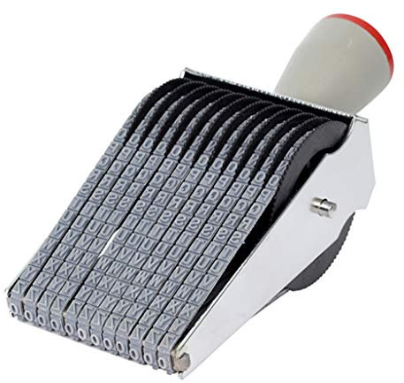 Ziffernstempel Zahlensymbol Rollrad Stempel Multifunktions-Roller für Scrapbooking Büro Stempel für Groß