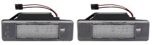 DFGHTRD Car Number Plate Lights Compatible With Nissan For Micra C+C K12 2005 2006 2007 2008 2009 2010 Rear License Plate Lamps Vehicle Plate Light 26510-8990A 26510-8990G