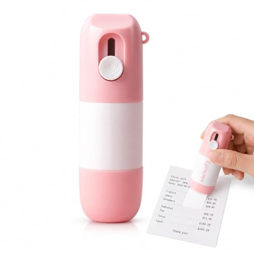 UYVPAER 1 Pieza Borrador Etiquetas Paquete Corrector Líquido, Para Papel Térmico, Protección De Privacidad, Rosa, 10Ml