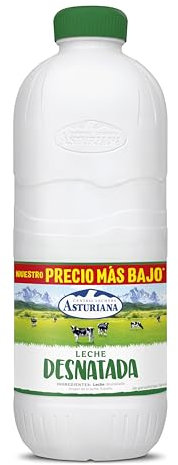 Central Lechera Asturiana Leche Desnatada - Paquete de 6 x 2200 ml - Total: 13200 ml