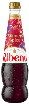 Ribena Winter Spice Squash No Added Sugar 850ml - Real British Blackcurrants | Rich in Vitamin C | No Artificial Colours | Winter Seasonal Spices | Can Serve Hot & Cold