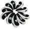 FLTRADE Golf Iron Head Covers 3-9 A/SW/PW Elastic Neoprene Material with Number Tag Protect Case For Irons Pack of 10,Black & White