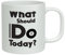 Shopagift What Should I do Today? 8 Ball Pool White 10oz Novelty Gift Mug Cup