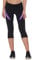 Santic Fahrradhose Damen Gepolstert 3/4 Radlerhose Damen mit Sitzpolster Radhose Damen 3/4 mit Polster Violett EU XL