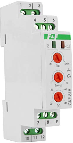 CKF-318 F&F 0927 Wireless N 3x400V 2x8A 40-80V Phase Monitoring Relay