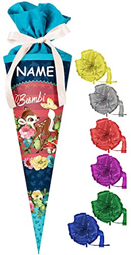 alles-meine.de GmbH stabile Spitze - aus Kunststoff - verschiedenes Zubehör frei wählbar - passend für Schultüte - - REH Bambi - 22/35 / 50/70 cm - rund - Zuckertüte ALLE..
